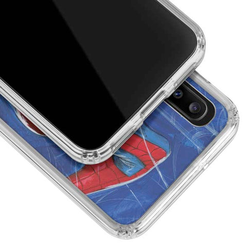 Marvel Spiderman World of Webs Galaxy A20 Clear Case