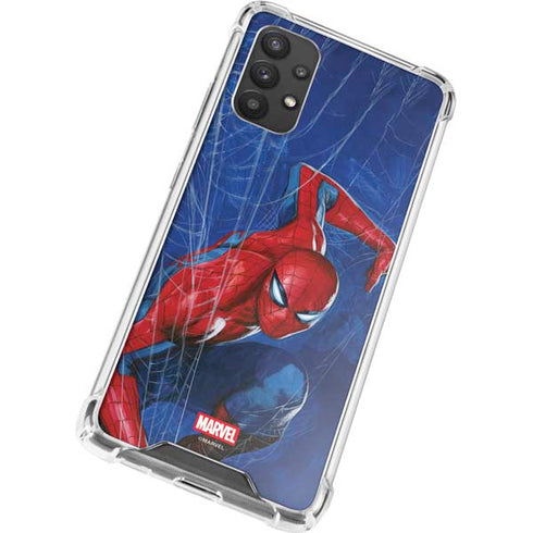 Marvel Spiderman World of Webs Galaxy A32 5G Clear Case