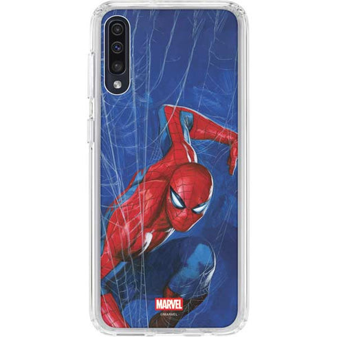 Marvel Spiderman World of Webs Galaxy A50 Clear Case