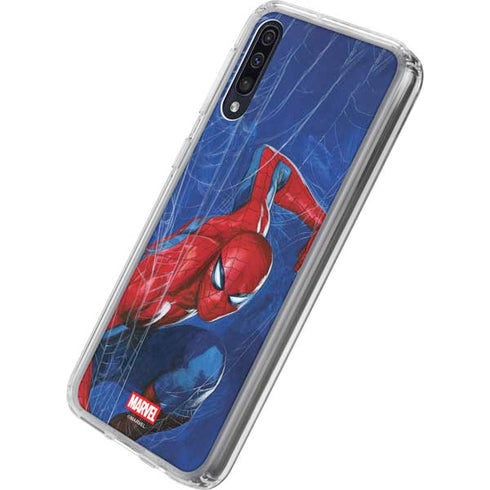 Marvel Spiderman World of Webs Galaxy A50 Clear Case