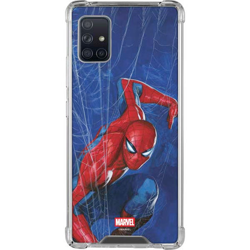 Marvel Spiderman World of Webs Galaxy A51 5G Clear Case