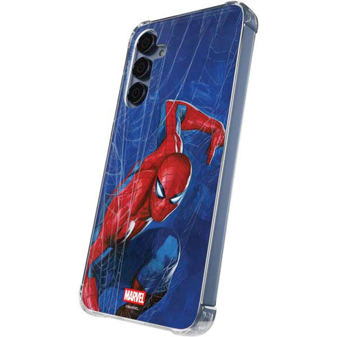 Marvel Spiderman World of Webs Galaxy A55 5G Clear Case