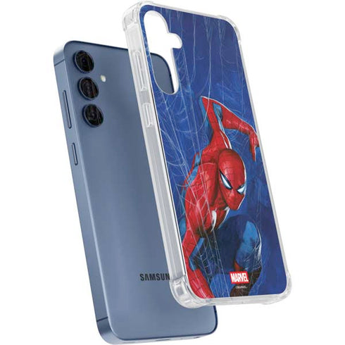 Marvel Spiderman World of Webs Galaxy A55 5G Clear Case