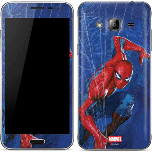 Marvel Spiderman World of Webs Galaxy J3 Skin