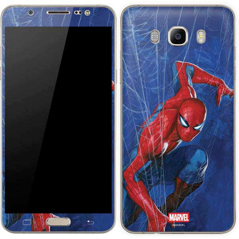 Marvel Spiderman World of Webs Galaxy J7 Skin