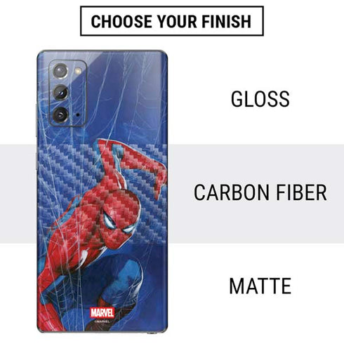 Marvel Spiderman World of Webs Galaxy Note20 5G Skin