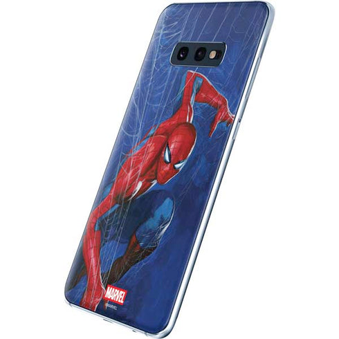 Marvel Spiderman World of Webs Galaxy S10e Skin