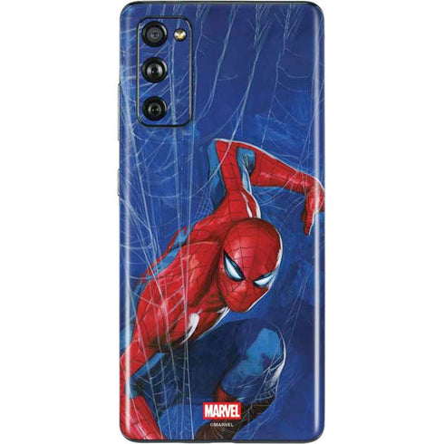 Marvel Spiderman World of Webs Galaxy S20 Fan Edition Skin