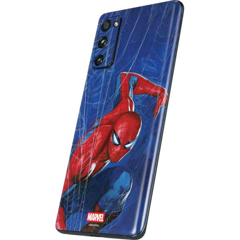 Marvel Spiderman World of Webs Galaxy S20 Fan Edition Skin