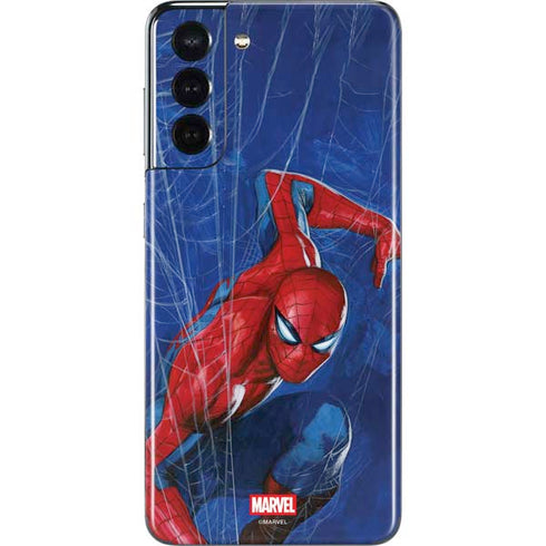 Marvel Spiderman World of Webs Galaxy S21 5G Skin