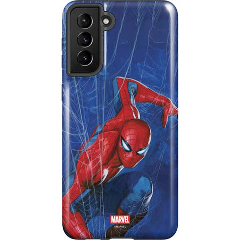 Marvel Spiderman World of Webs Galaxy S21 FE Pro Case