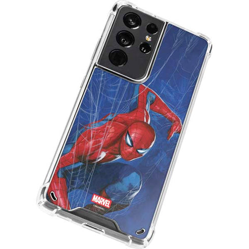 Marvel Spiderman World of Webs Galaxy S21 Ultra 5G Clear Case