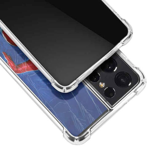 Marvel Spiderman World of Webs Galaxy S21 Ultra 5G Clear Case