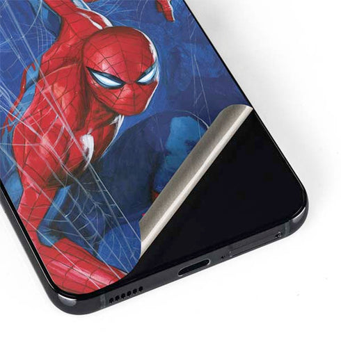 Marvel Spiderman World of Webs Galaxy S22 Plus Skin