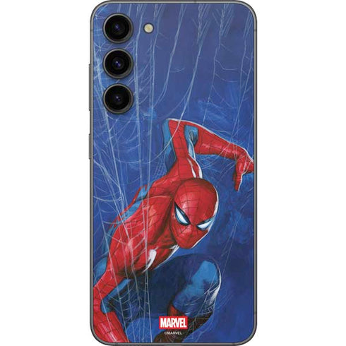 Marvel Spiderman World of Webs Galaxy S23 Plus Skin