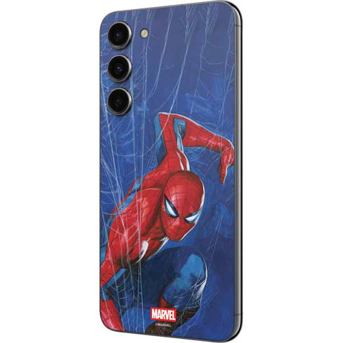 Marvel Spiderman World of Webs Galaxy S23 Plus Skin