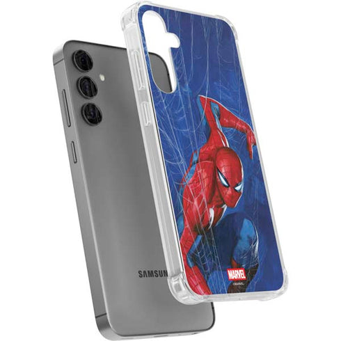 Marvel Spiderman World of Webs Galaxy S24 Plus Clear Case