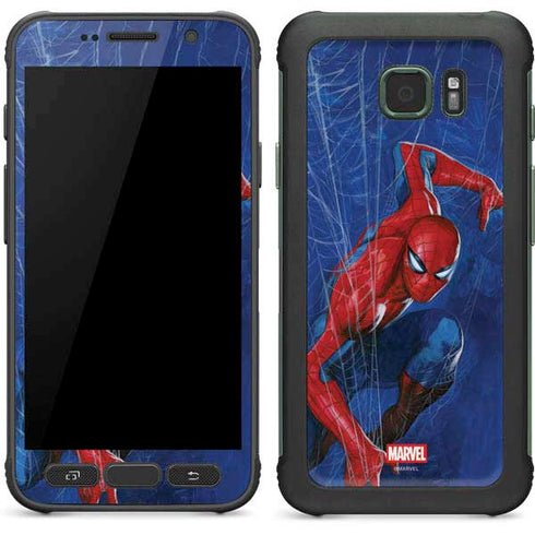 Marvel Spiderman World of Webs Galaxy S7 Active Skin