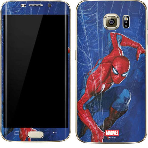 Marvel Spiderman World of Webs Galaxy S7 Edge Skin
