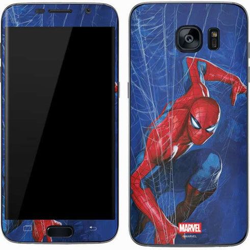 Marvel Spiderman World of Webs Galaxy S7 Skin