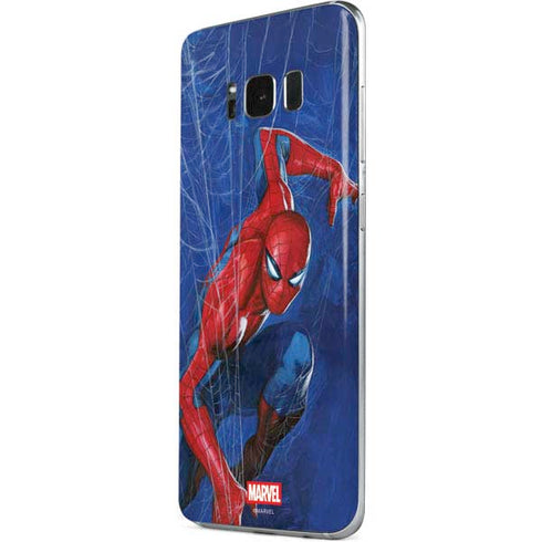Marvel Spiderman World of Webs Galaxy S8 Plus Skin