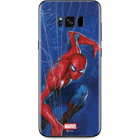 Marvel Spiderman World of Webs Galaxy S8 Skin