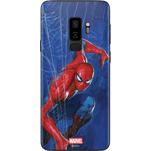Marvel Spiderman World of Webs Galaxy S9 Plus Skin