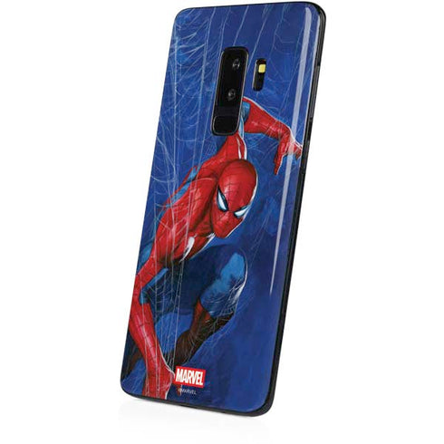 Marvel Spiderman World of Webs Galaxy S9 Plus Skin