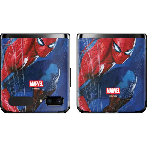 Marvel Spiderman World of Webs Galaxy Z Flip Skin