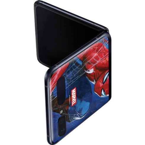 Marvel Spiderman World of Webs Galaxy Z Flip Skin