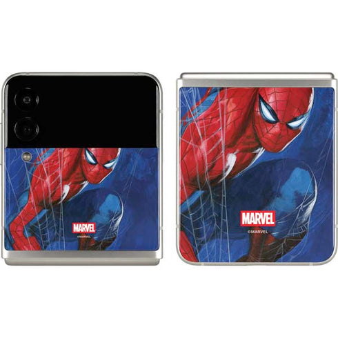 Marvel Spiderman World of Webs Galaxy Z Flip3 5G Skin