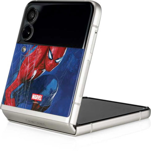 Marvel Spiderman World of Webs Galaxy Z Flip3 5G Skin