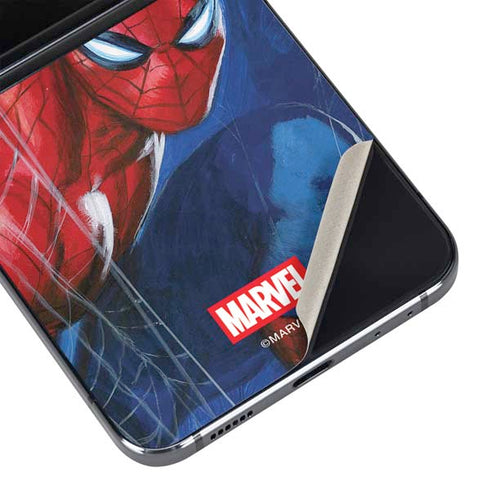 Marvel Spiderman World of Webs Galaxy Z Flip5 5G Skin