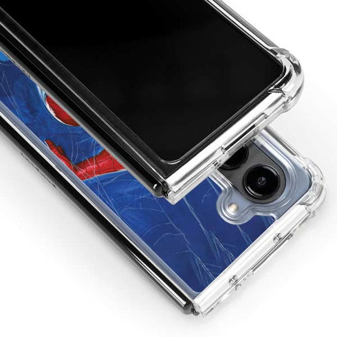 Marvel Spiderman World of Webs Galaxy Z Fold5 5G Clear Case