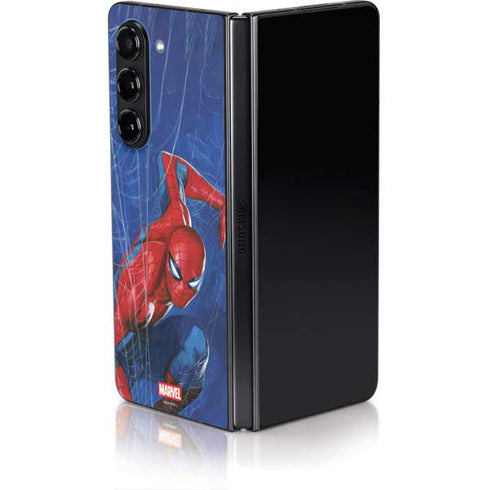 Marvel Spiderman World of Webs Galaxy Z Fold5 5G Skin