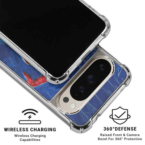 Marvel Spiderman World of Webs Google Pixel 9 Pro XL Clear Case