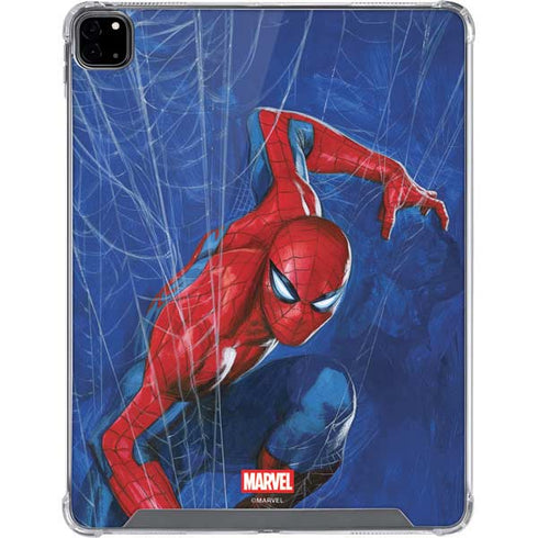 Marvel Spiderman World of Webs iPad Pro 12.9in (2020) Clear Case