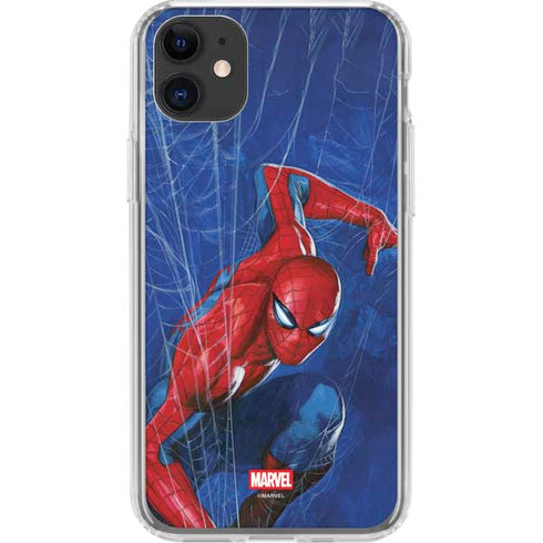 Marvel Spiderman World of Webs iPhone 11 Clear Case