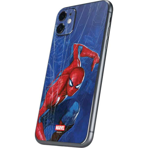 Marvel Spiderman World of Webs iPhone 11 Skin