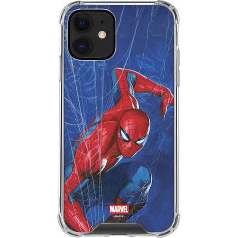 Marvel Spiderman World of Webs iPhone 12 Clear Case