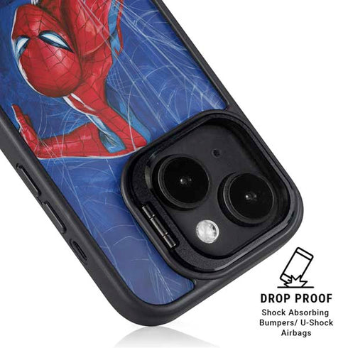Marvel Spiderman World of Webs iPhone 13 Kickstand Case