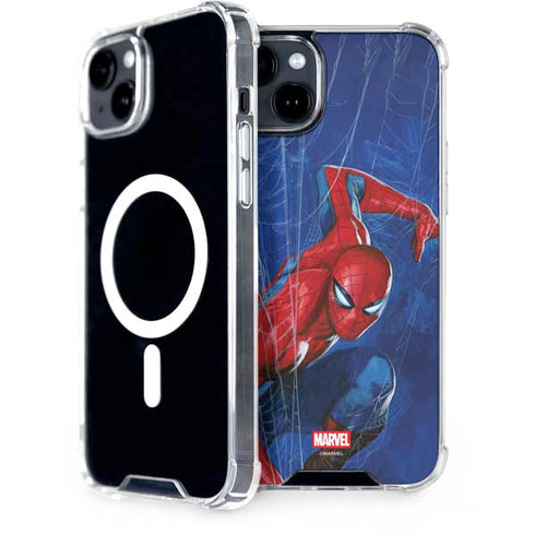 Marvel Spiderman World of Webs iPhone 14 MagSafe Case