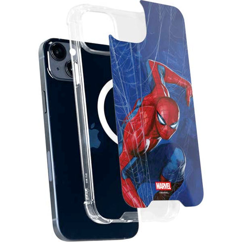 Marvel Spiderman World of Webs iPhone 14 MagSafe Case