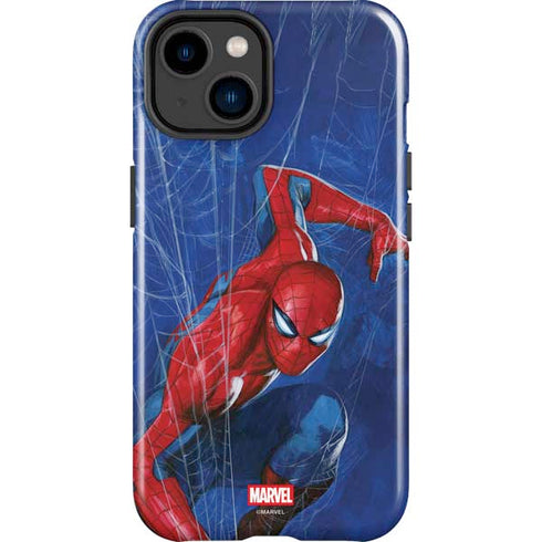 Marvel Spiderman World of Webs iPhone 14 Plus Impact Case