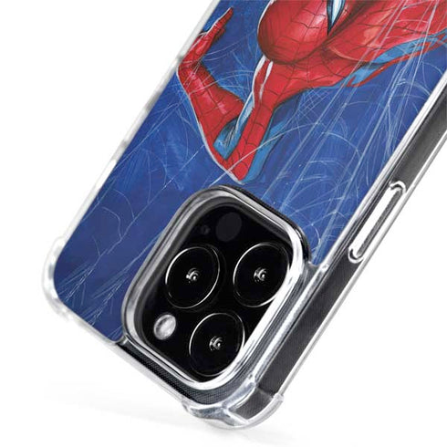 Marvel Spiderman World of Webs iPhone 14 Pro MagSafe Case