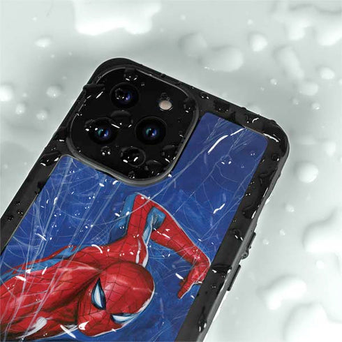 Marvel Spiderman World of Webs iPhone 14 Pro Max Waterproof Case