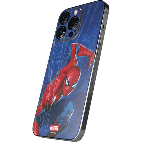 Marvel Spiderman World of Webs iPhone 14 Pro Skin