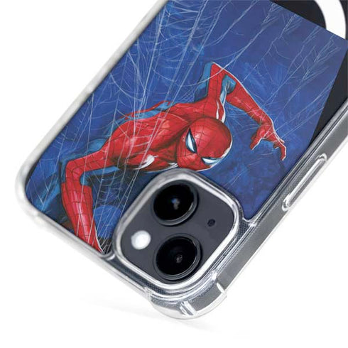 Marvel Spiderman World of Webs iPhone 15 Plus MagSafe Case