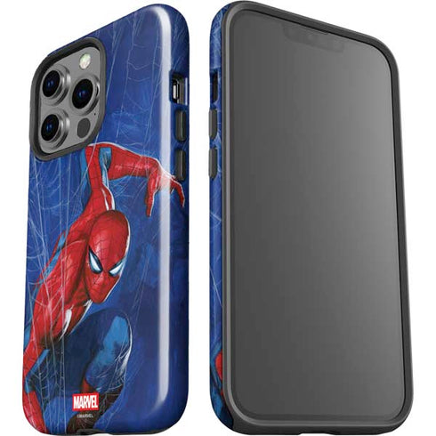 Marvel Spiderman World of Webs iPhone 15 Pro Impact Case