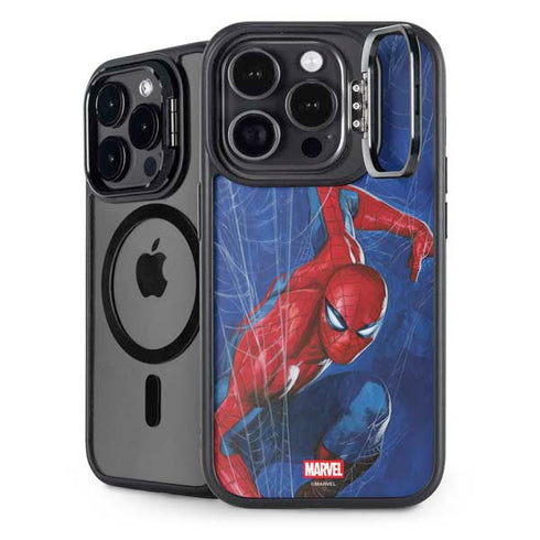 Marvel Spiderman World of Webs iPhone 15 Pro Kickstand Case